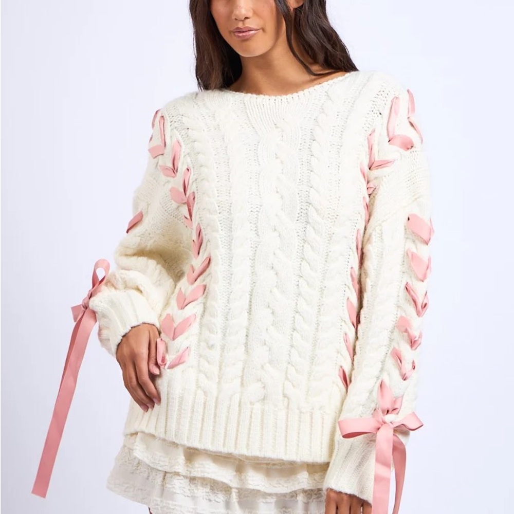 Sky To Moon Ashton Ribbon Sweater